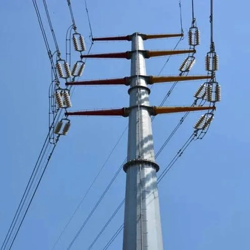 33kV ट्यूबलर स्टील वितरण पोल